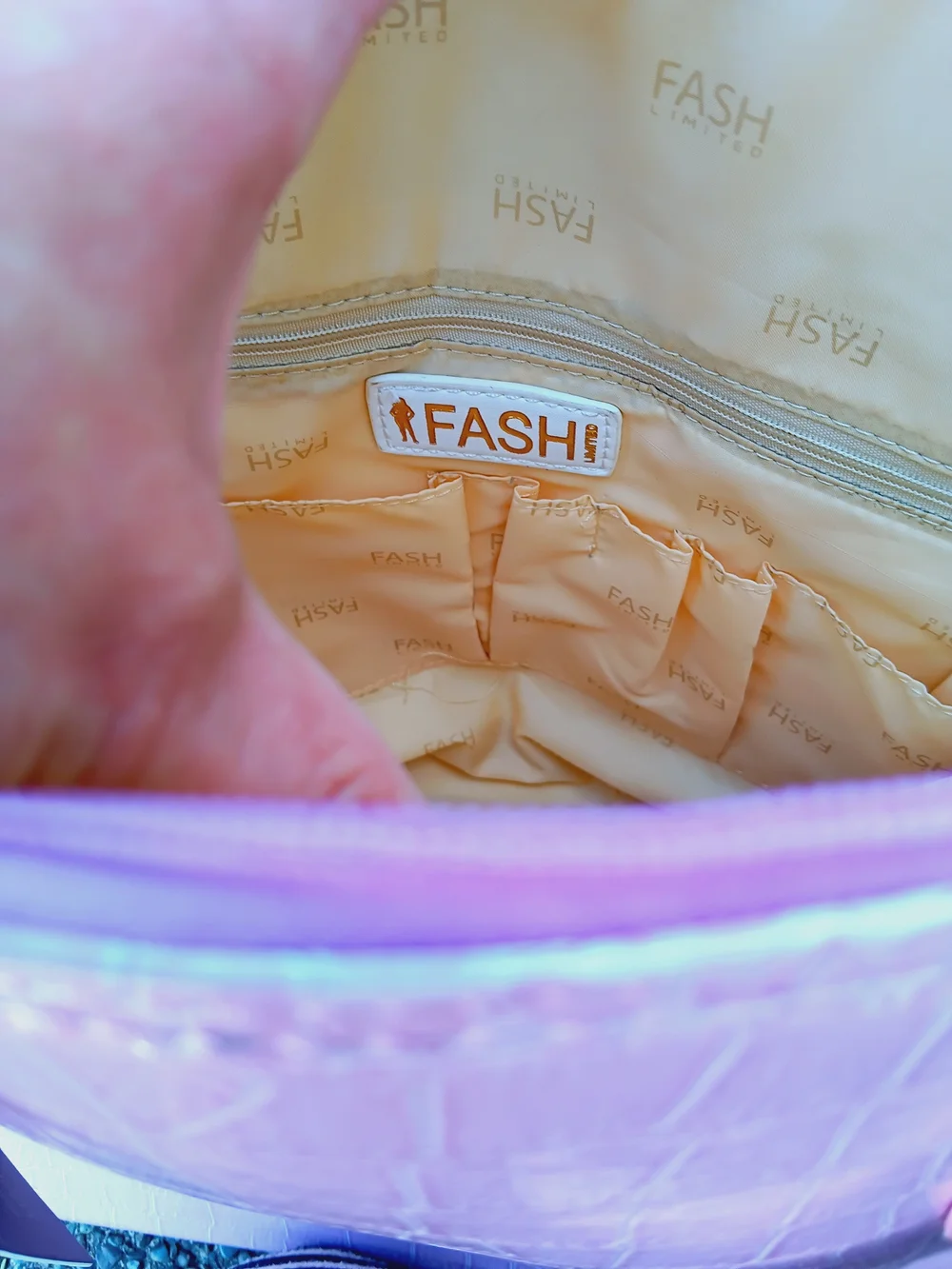 NWT Fash Limited Pink Mauve Croc-Embossed Computer Handbag